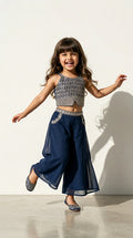 Midnight Blue Ethnic Co-ord Set