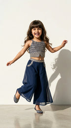 Midnight Blue Ethnic Co-ord Set