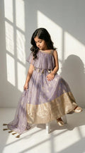Lavender Ethnic Gown with Tassels