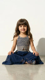 Midnight Blue Ethnic Co-ord Set