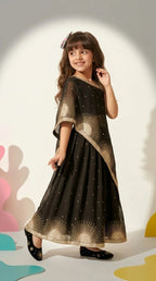 Black & Gold Ethnic Dress