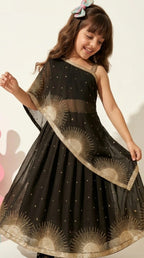 Black & Gold Ethnic Dress