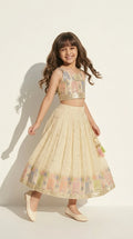 Pastel Patch Border Lehenga Set