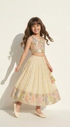 Pastel Patch Border Lehenga Set