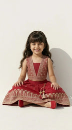 Classic Red & Gold Lehenga Set