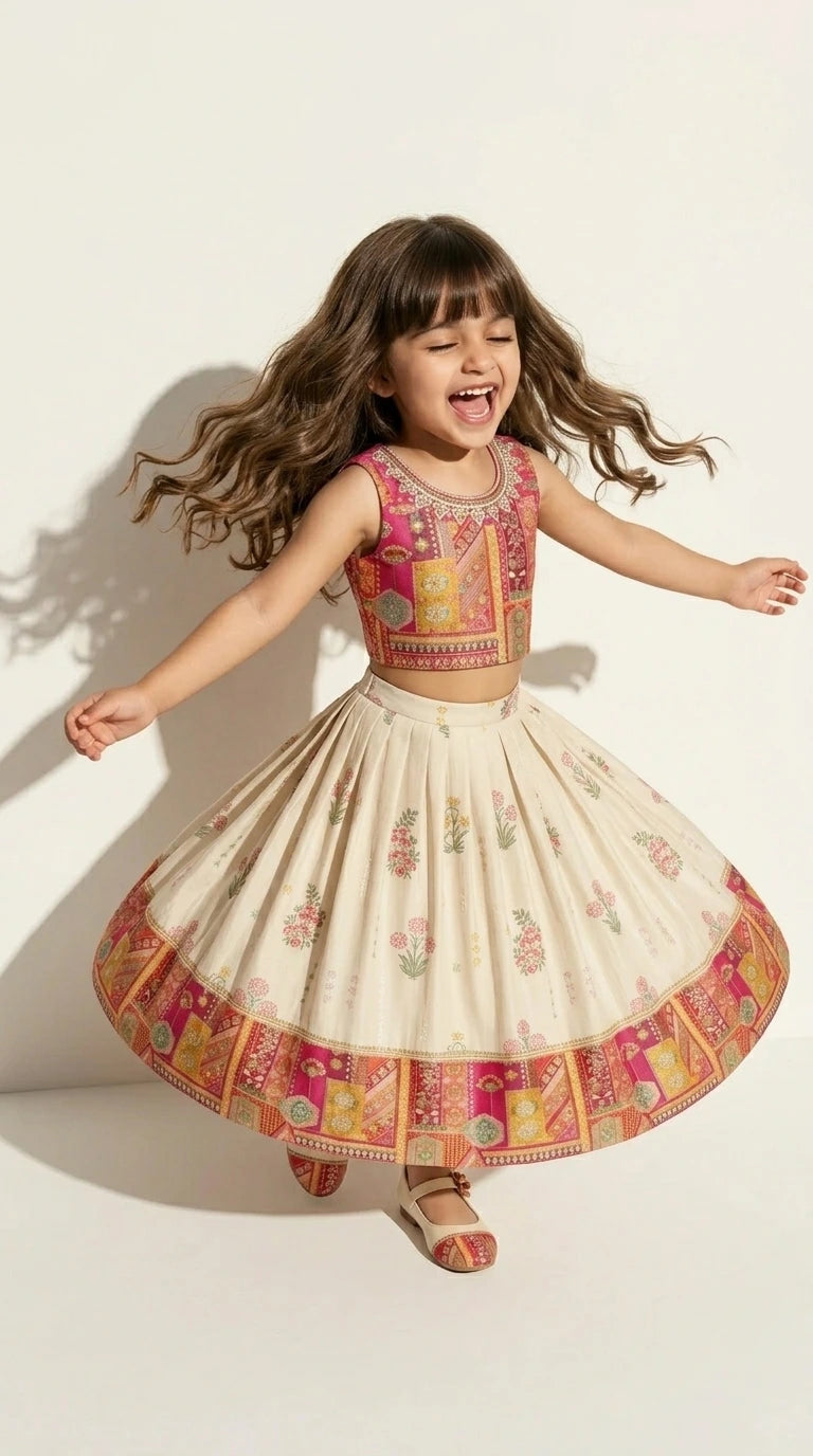 Multicolor Patchwork Lehenga Set