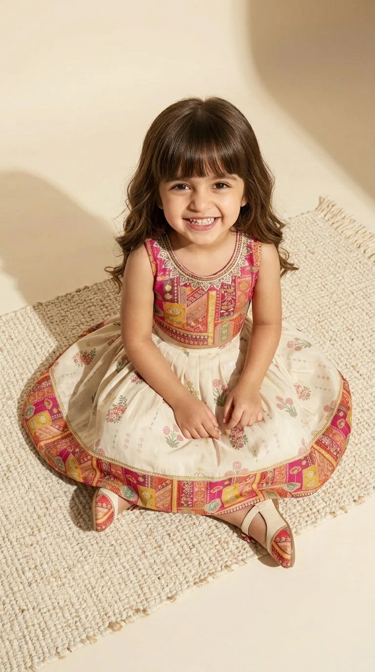 Multicolor Patchwork Lehenga Set