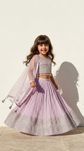 Lavender Royal Lehenga Set
