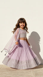 Lavender Royal Lehenga Set