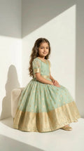 Mint Green Classic Ethnic Gown