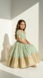 Mint Green Classic Ethnic Gown