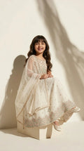 Off-White Pastel Floral Lehenga Set