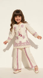 Ivory Blossom Embroidered Co-ord Set