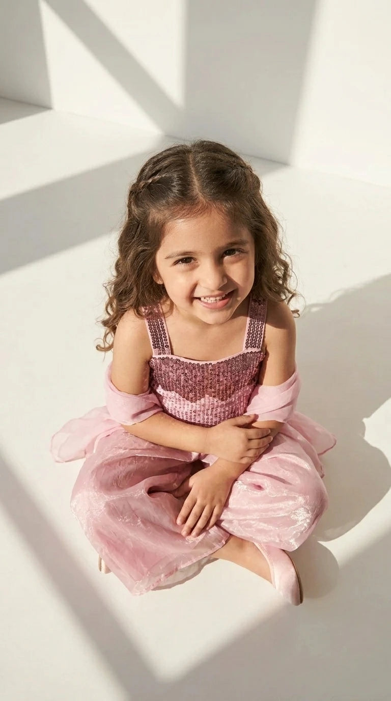 Blush Sequin Party Co-ord Set