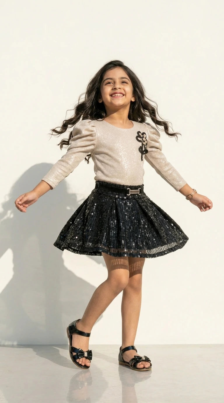Midnight Sparkle Skirt Set