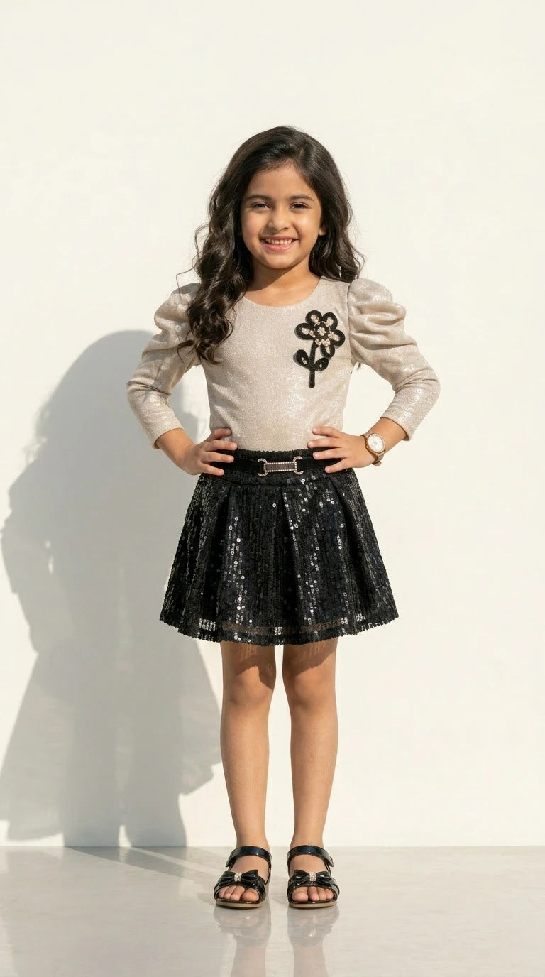 Midnight Sparkle Skirt Set