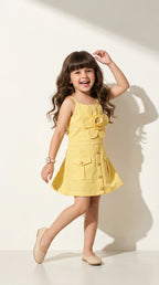 Sunshine Blossom Pocket Dress