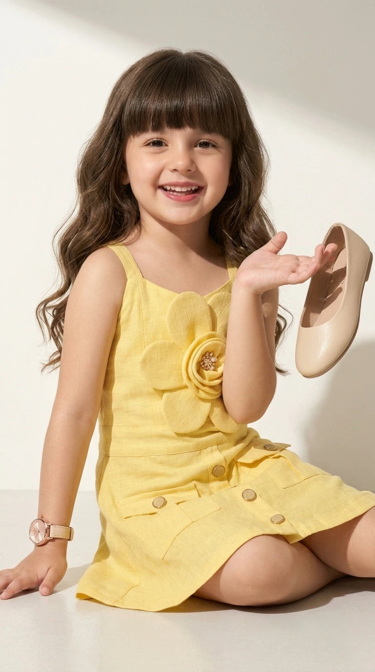 Sunshine Blossom Pocket Dress