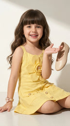 Sunshine Blossom Pocket Dress