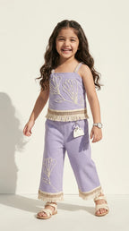 Lavender Bloom Boho Co-ord Set