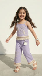 Lavender Bloom Boho Co-ord Set