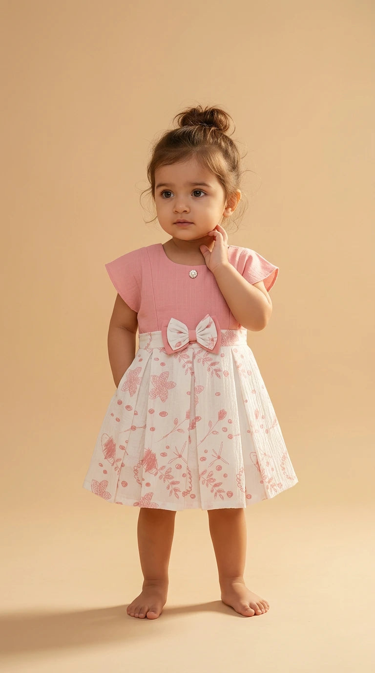Pink Petal Charm Baby Dress