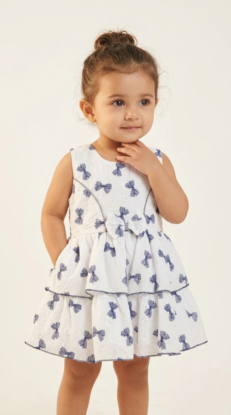 Bluebell Bow Tiered Dress
