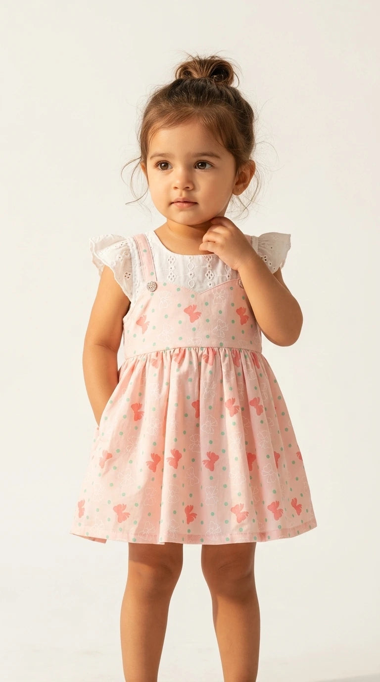 Blush Butterfly Baby Dress