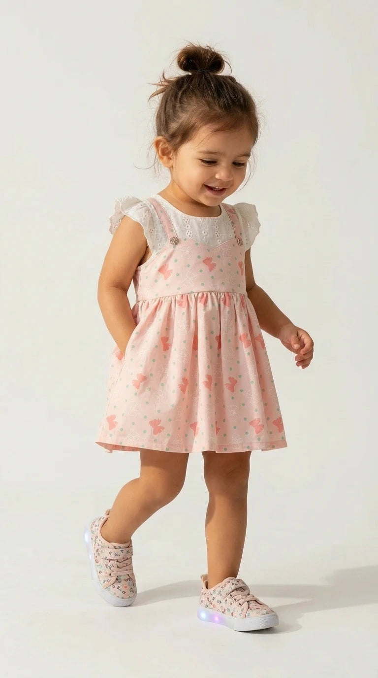 Blush Butterfly Baby Dress