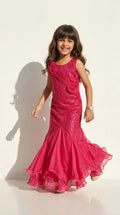Ruby Rose Mermaid Princess Gown