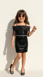 Midnight Glam Sequin Party Dress