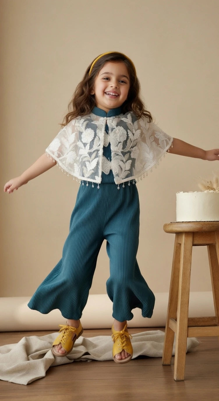 ETHNIA Teal Dream Co-ord Set