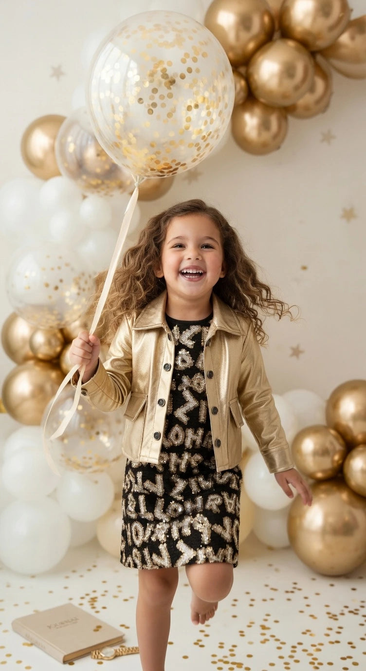 ETHNIA Golden Glam Party Set