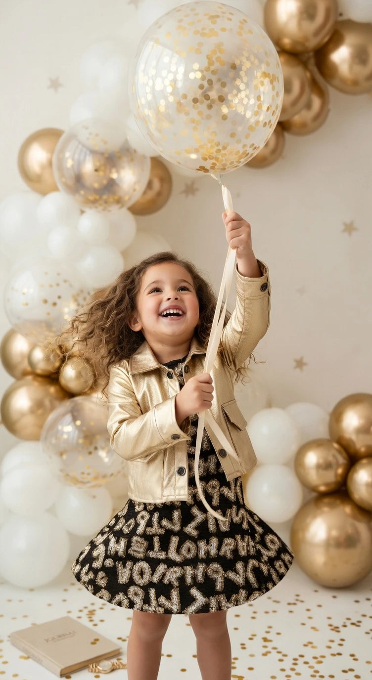 ETHNIA Golden Glam Party Set