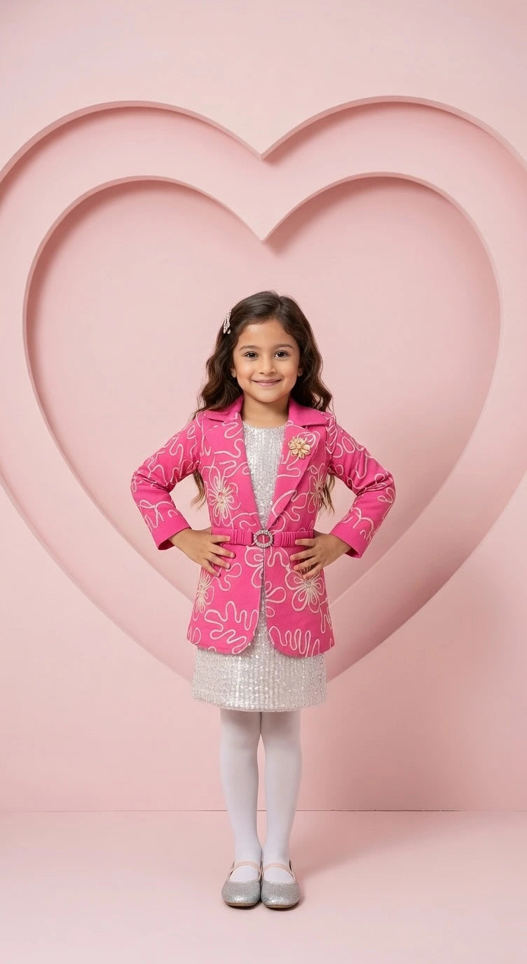 ETHNIA Pink Chic Blazer Set