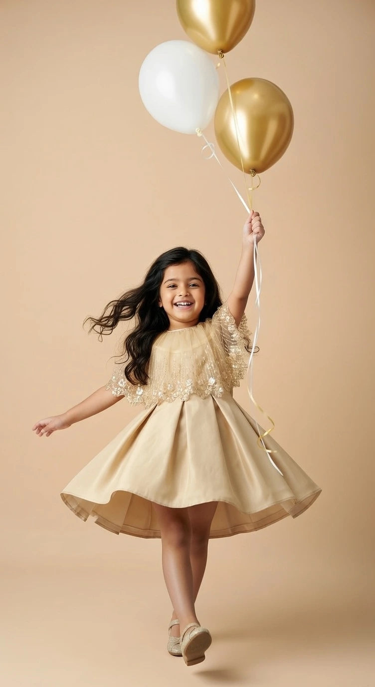 Champagne Gold Party Dress