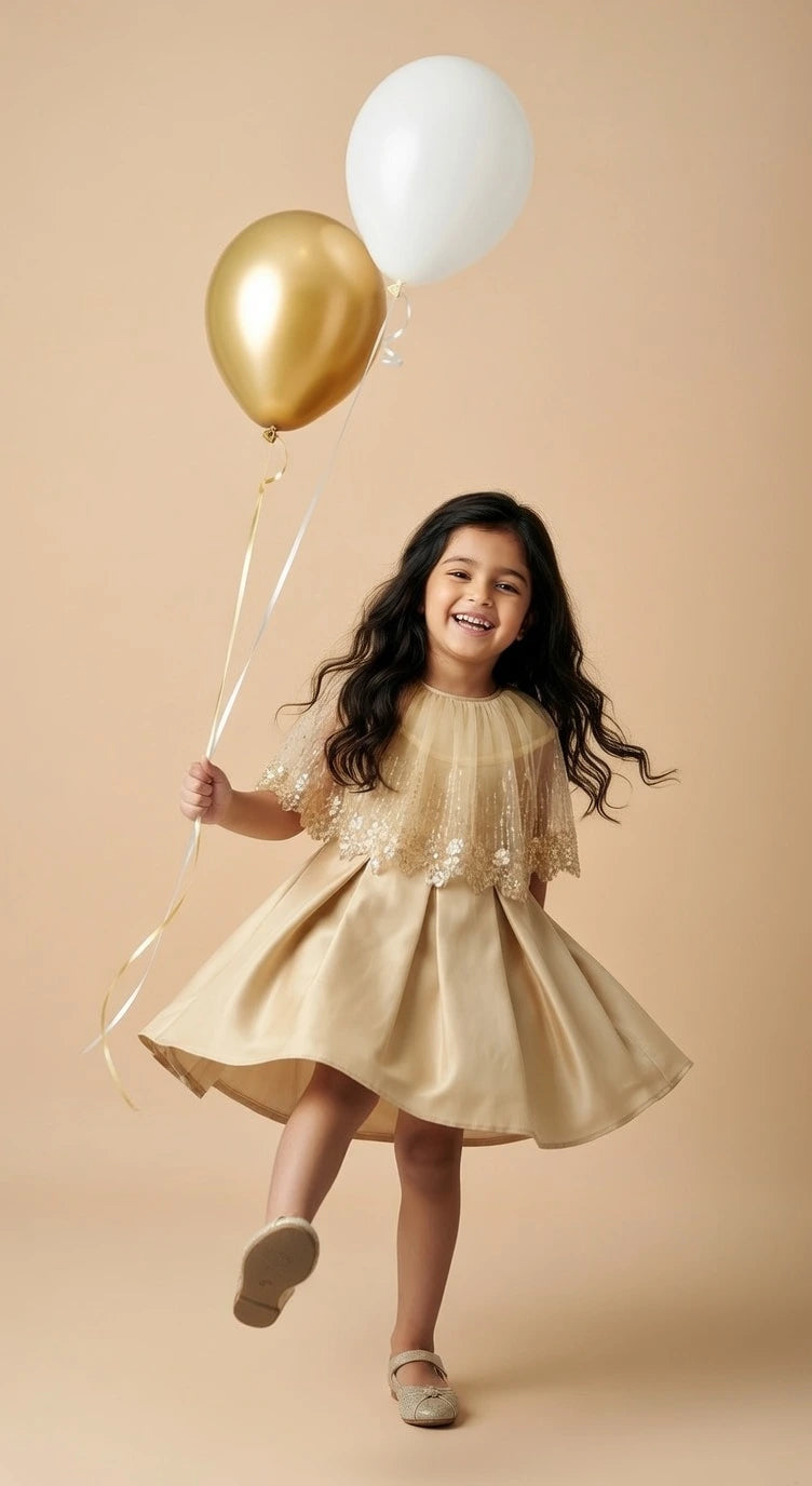 Champagne Gold Party Dress