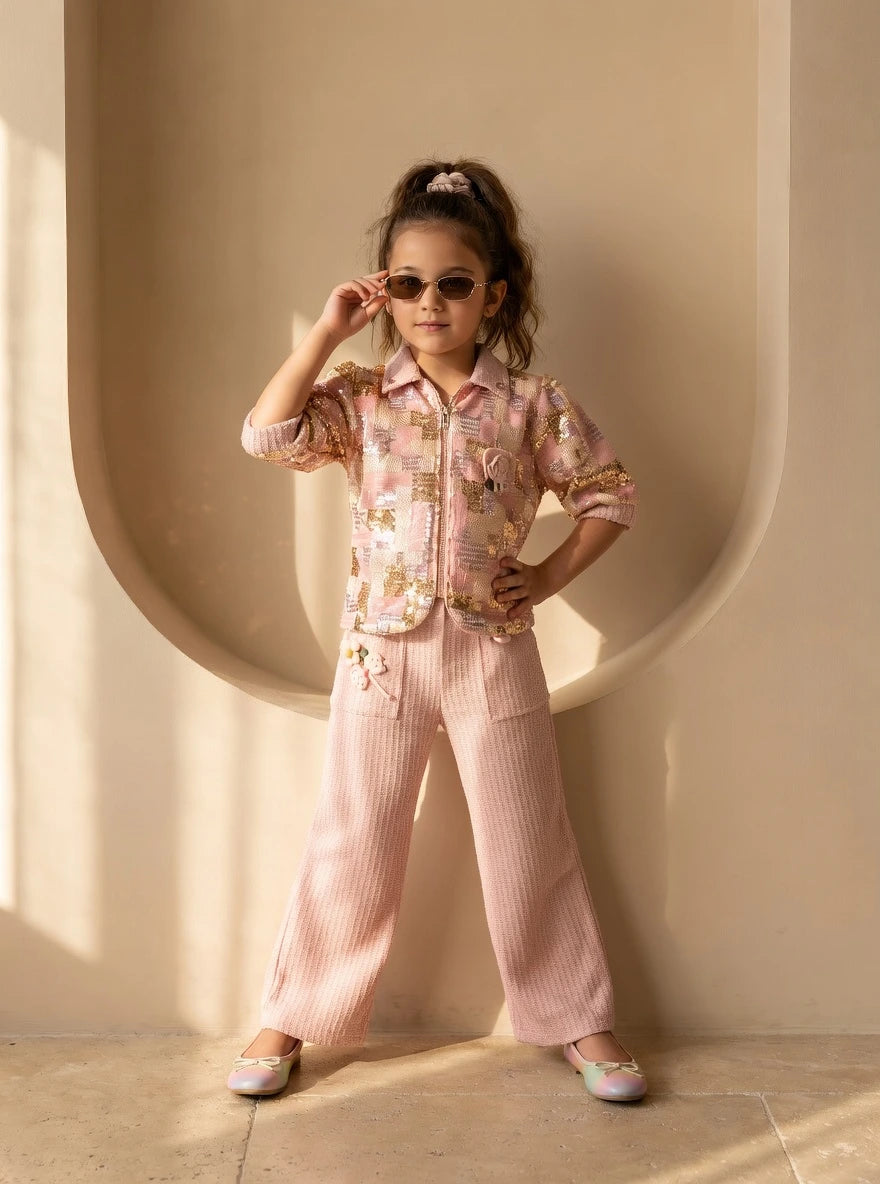 ETHNIA Blush Luxe Co-ord Set