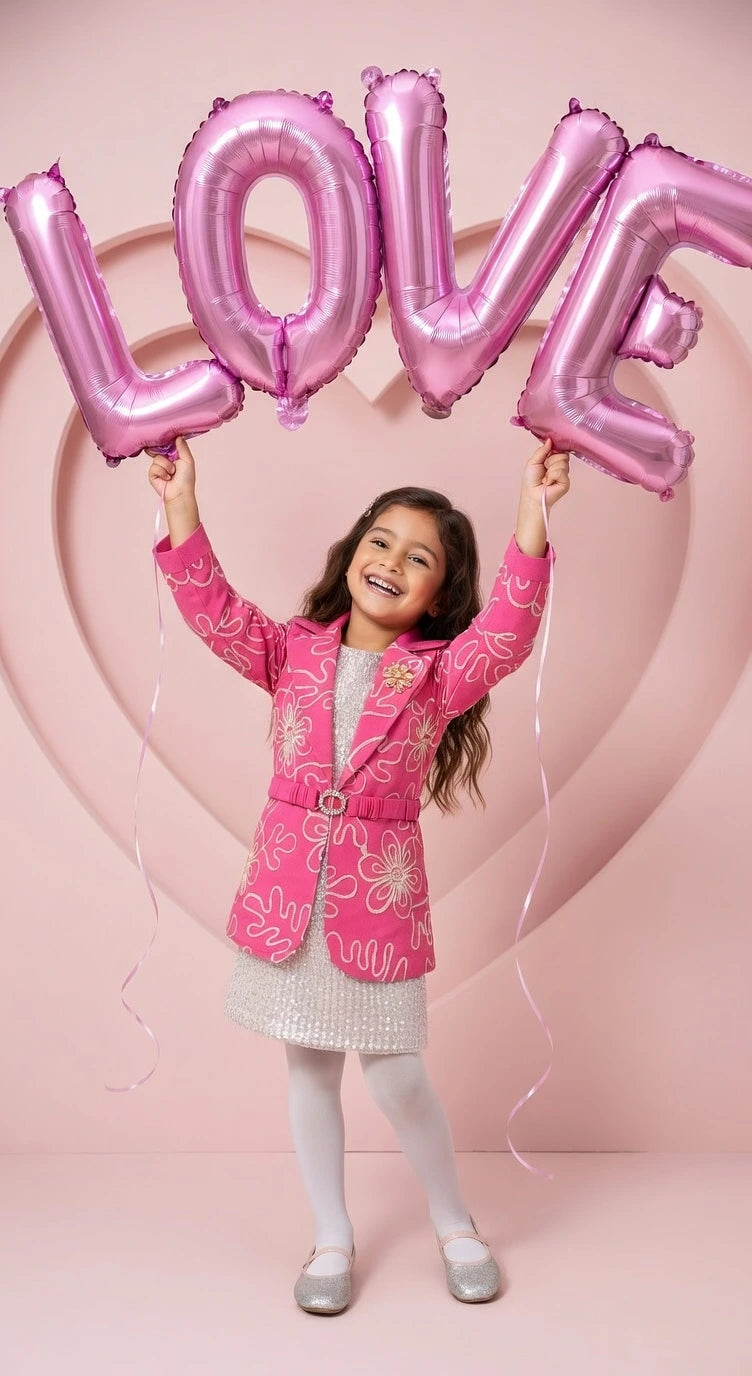 ETHNIA Pink Chic Blazer Set