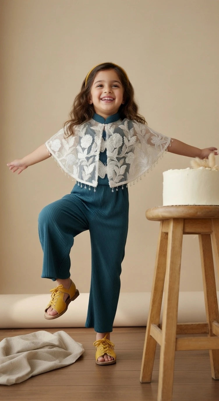 ETHNIA Teal Dream Co-ord Set