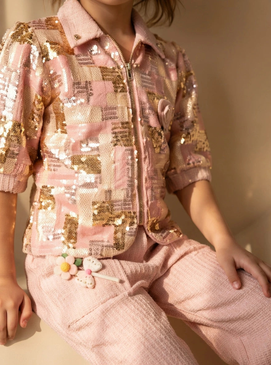 ETHNIA Blush Luxe Co-ord Set