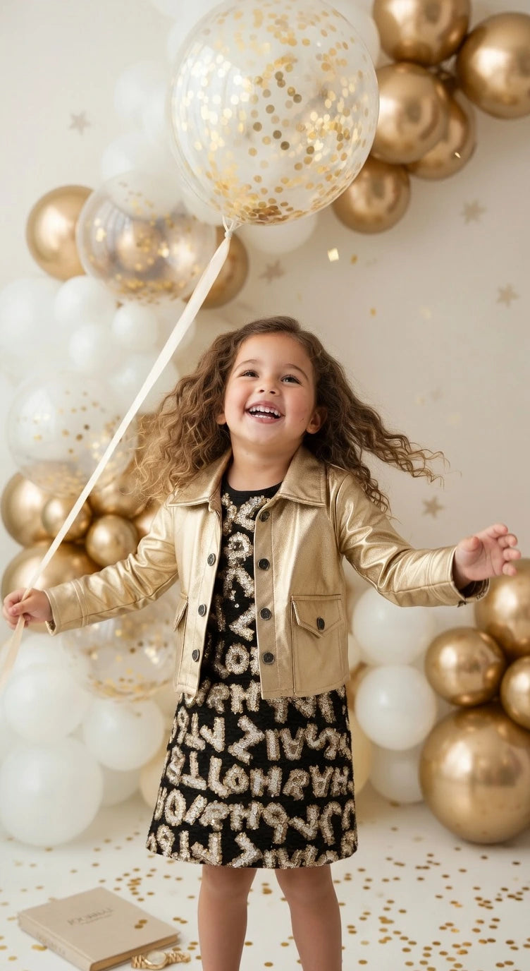 ETHNIA Golden Glam Party Set