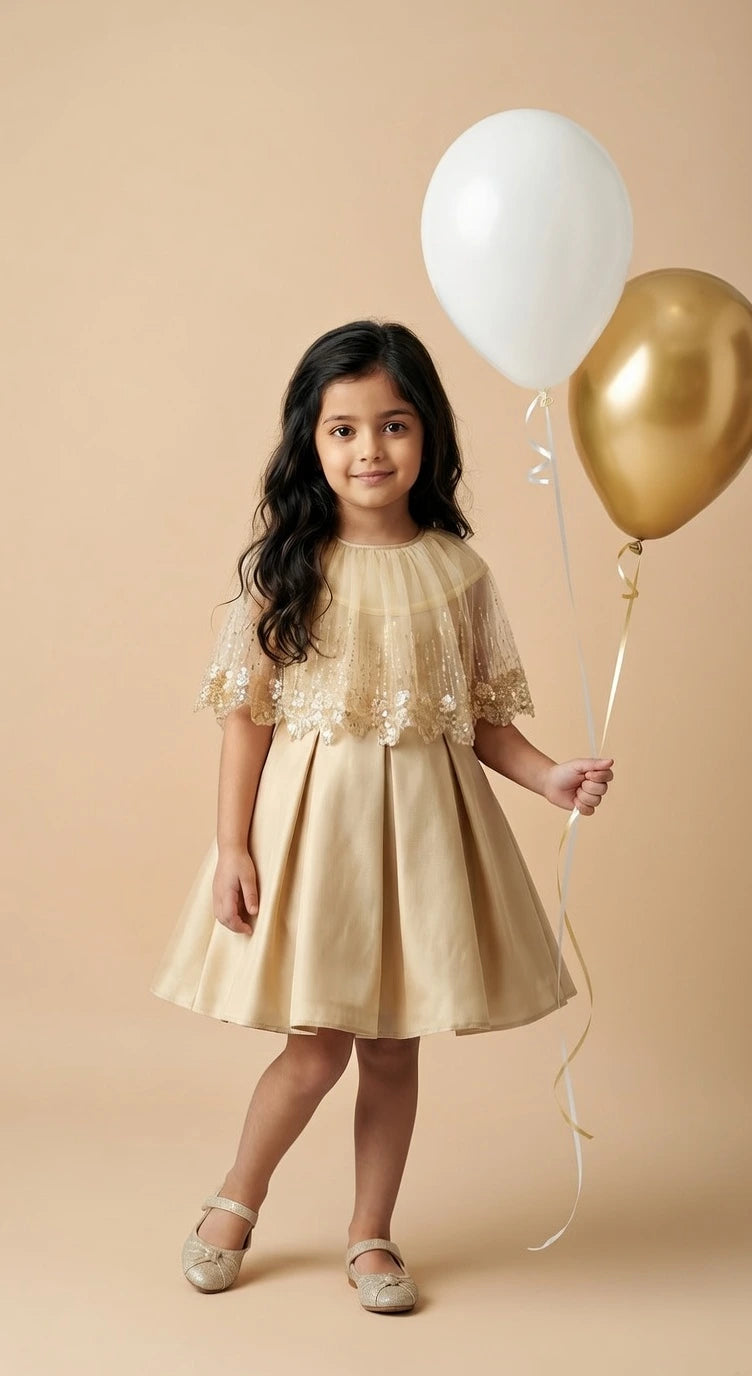 Champagne Gold Party Dress