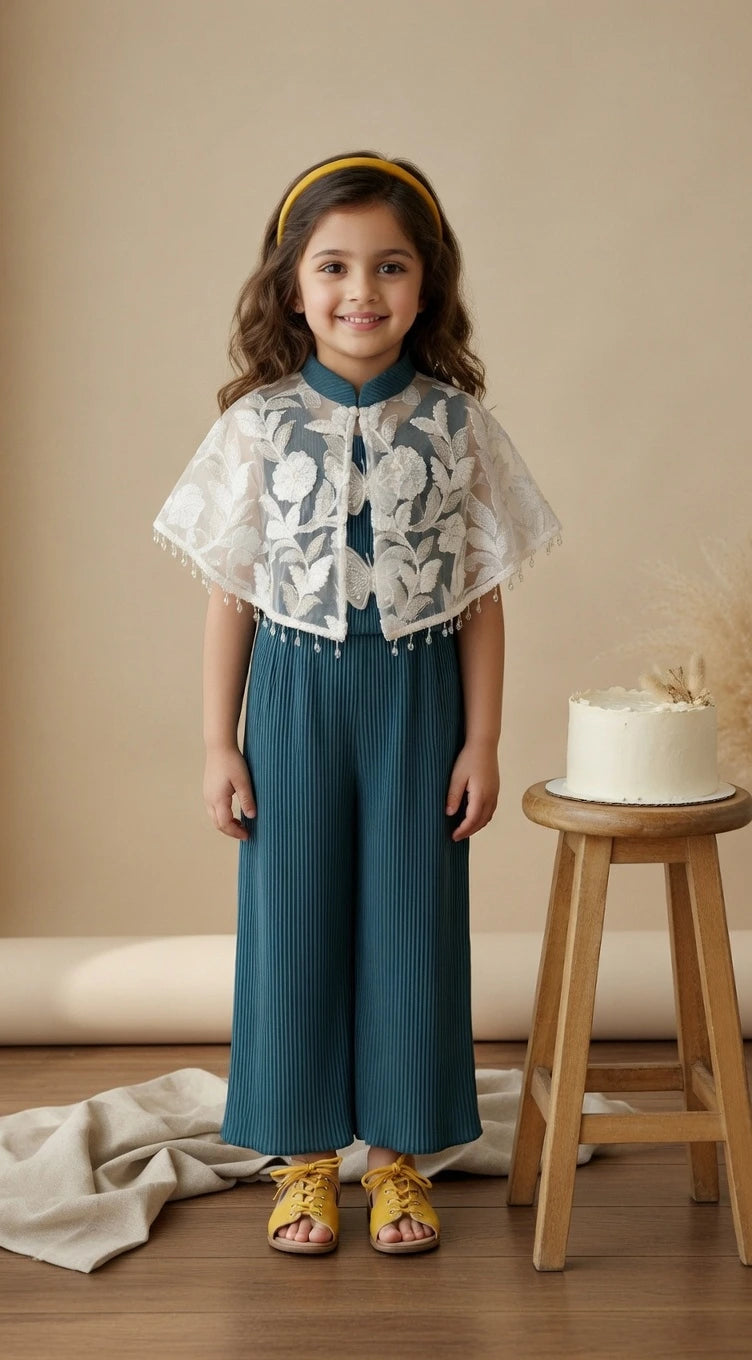 ETHNIA Teal Dream Co-ord Set