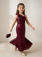 Ruby Sequin Party Gown