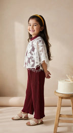 ETHNIA Royal Wine Co-ord Set