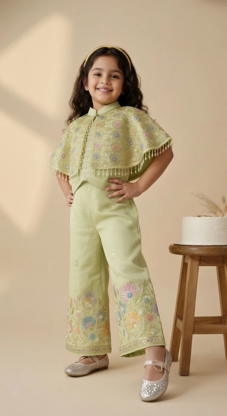 ETHNIA Mint Blossom Co-ord Set