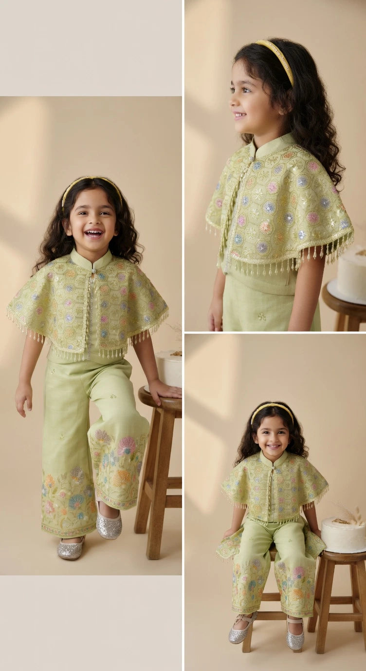 ETHNIA Mint Blossom Co-ord Set