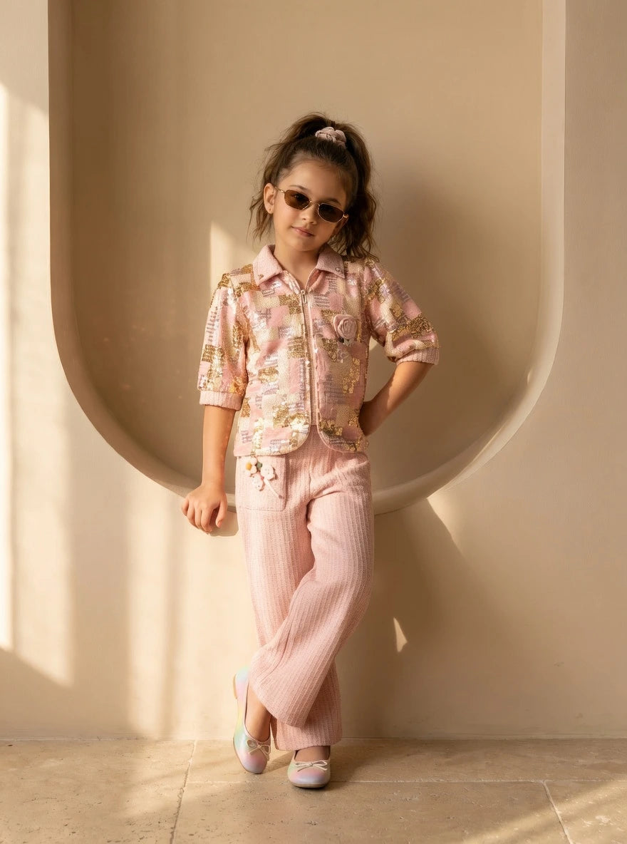 ETHNIA Blush Luxe Co-ord Set