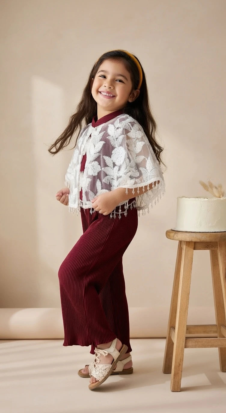 ETHNIA Royal Wine Co-ord Set